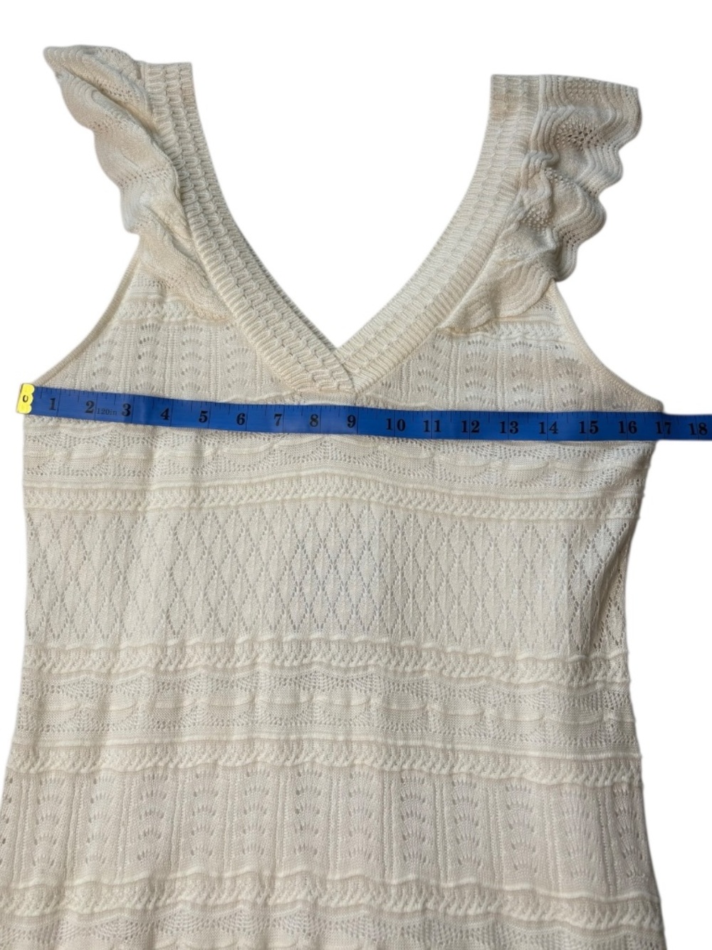 Chelsea 28 Sleeveless V-Neck Maxi Dress in Cream Size Large - Picture 4 of 8